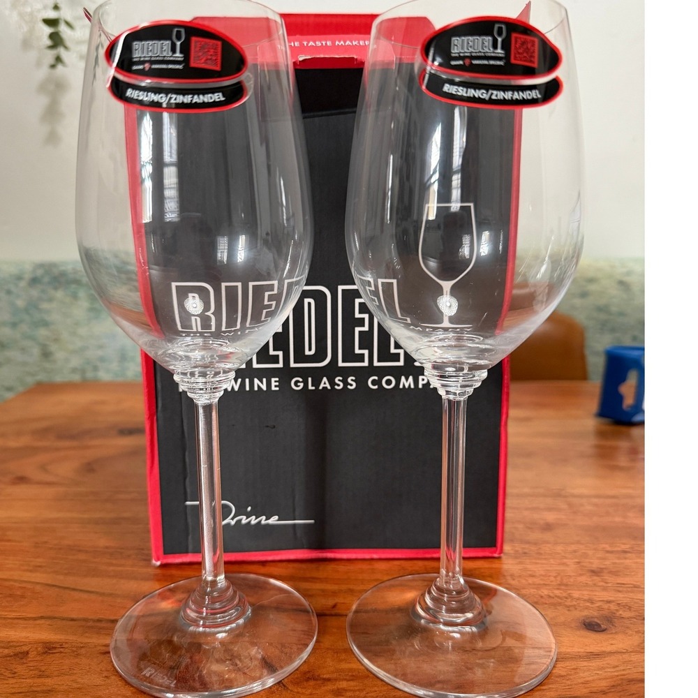 Riedel Wine Series Zinfandel Riesling Crystal Glasses Set of 2 6448/15 NIB